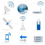 Internet and Communications Icon Set